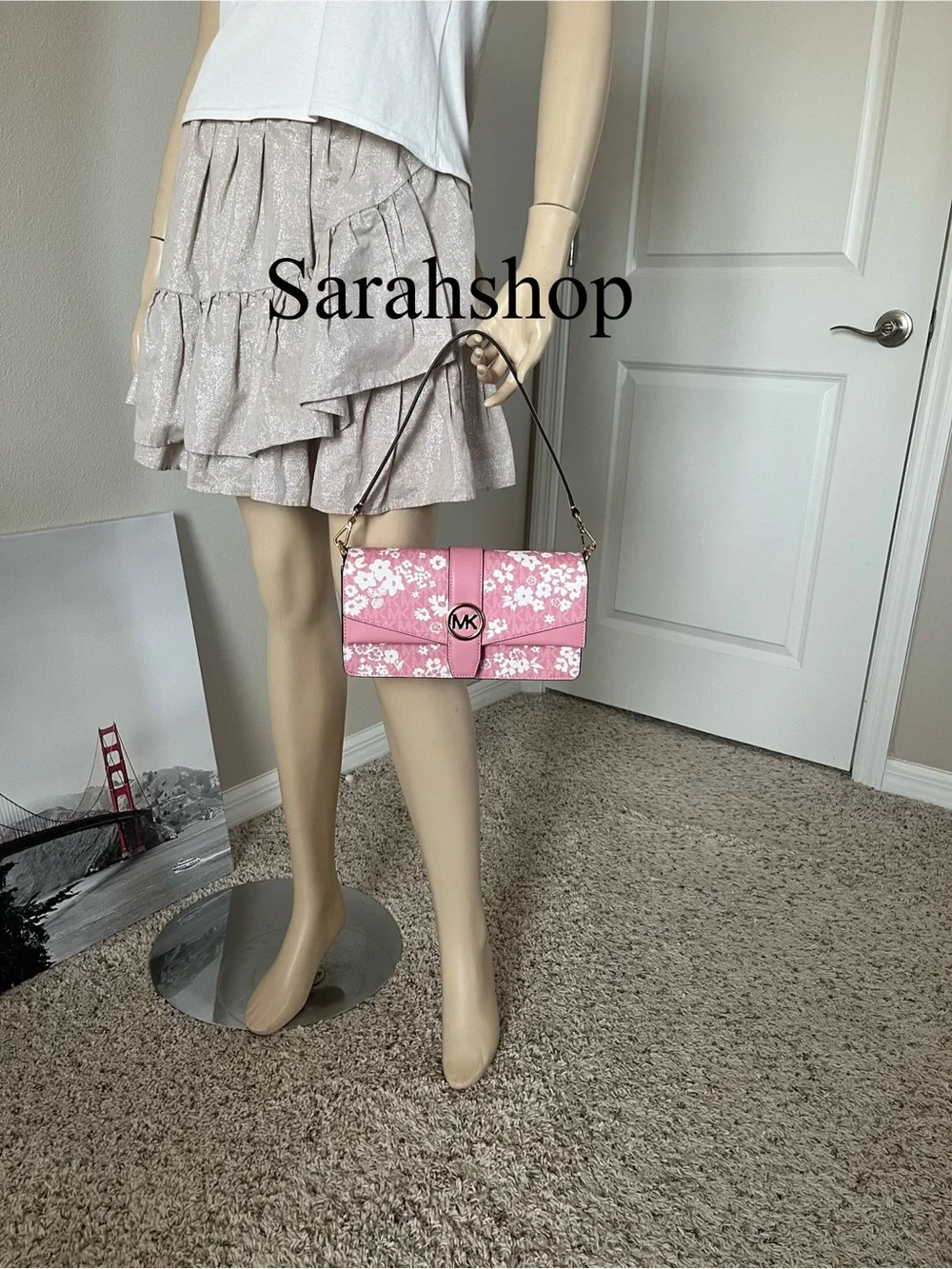 🌼Michael Kors Greenwich medium flap shoulder bag